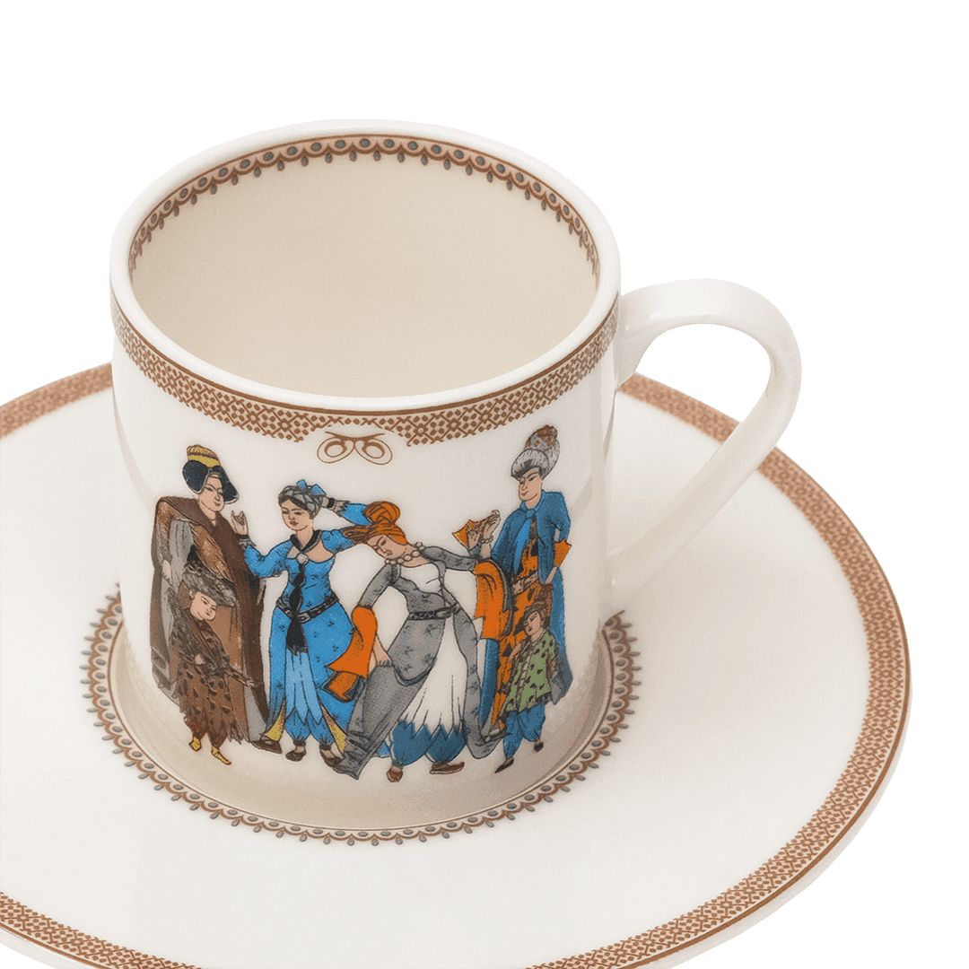 Porselen Kahve Fincanı Seti / Porcelain Coffee Cup Set - Görsel 5
