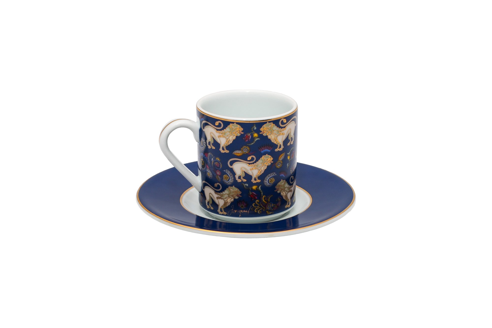Porselen Kahve Fincanı Seti / Porcelain Coffee Cup Set - Görsel 4