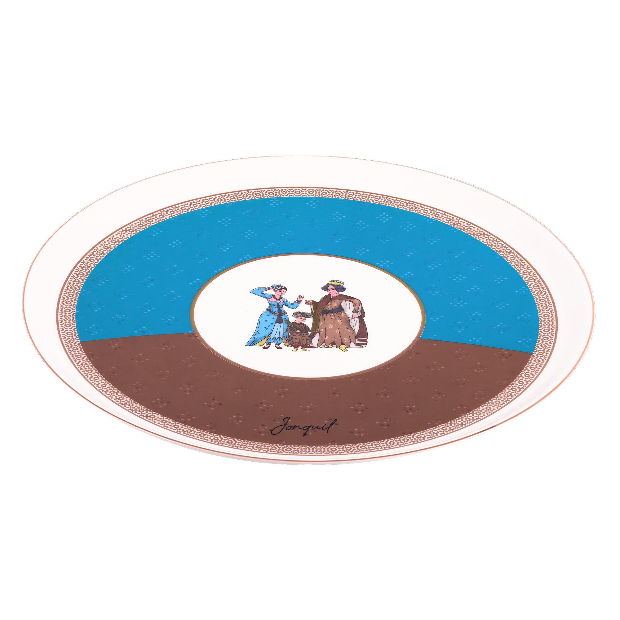 Porselen Servis Tabağı / Porcelain Service Plate - Görsel 2