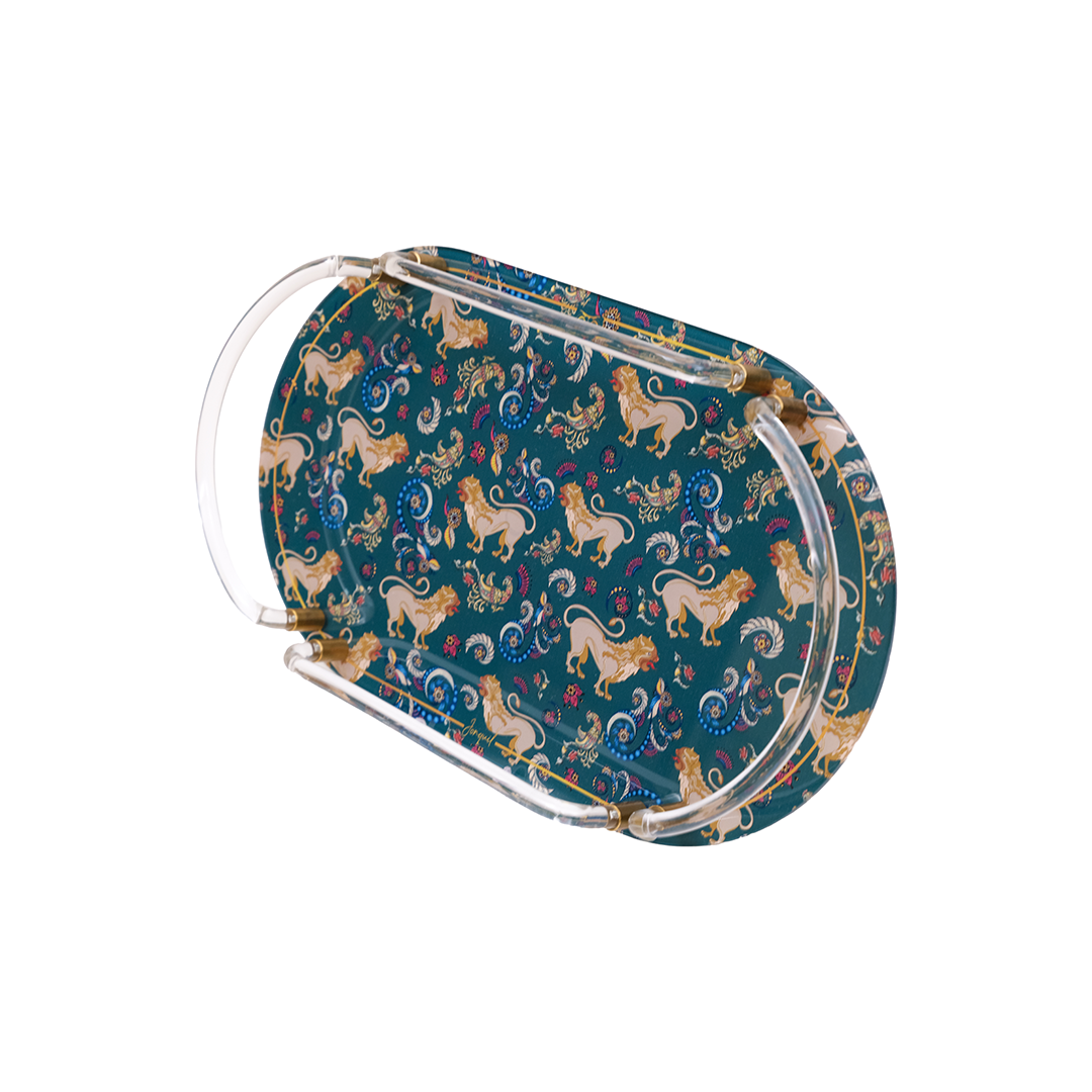 Akrilik Oval Tepsi / Acrylic Oval Tray - Görsel 3