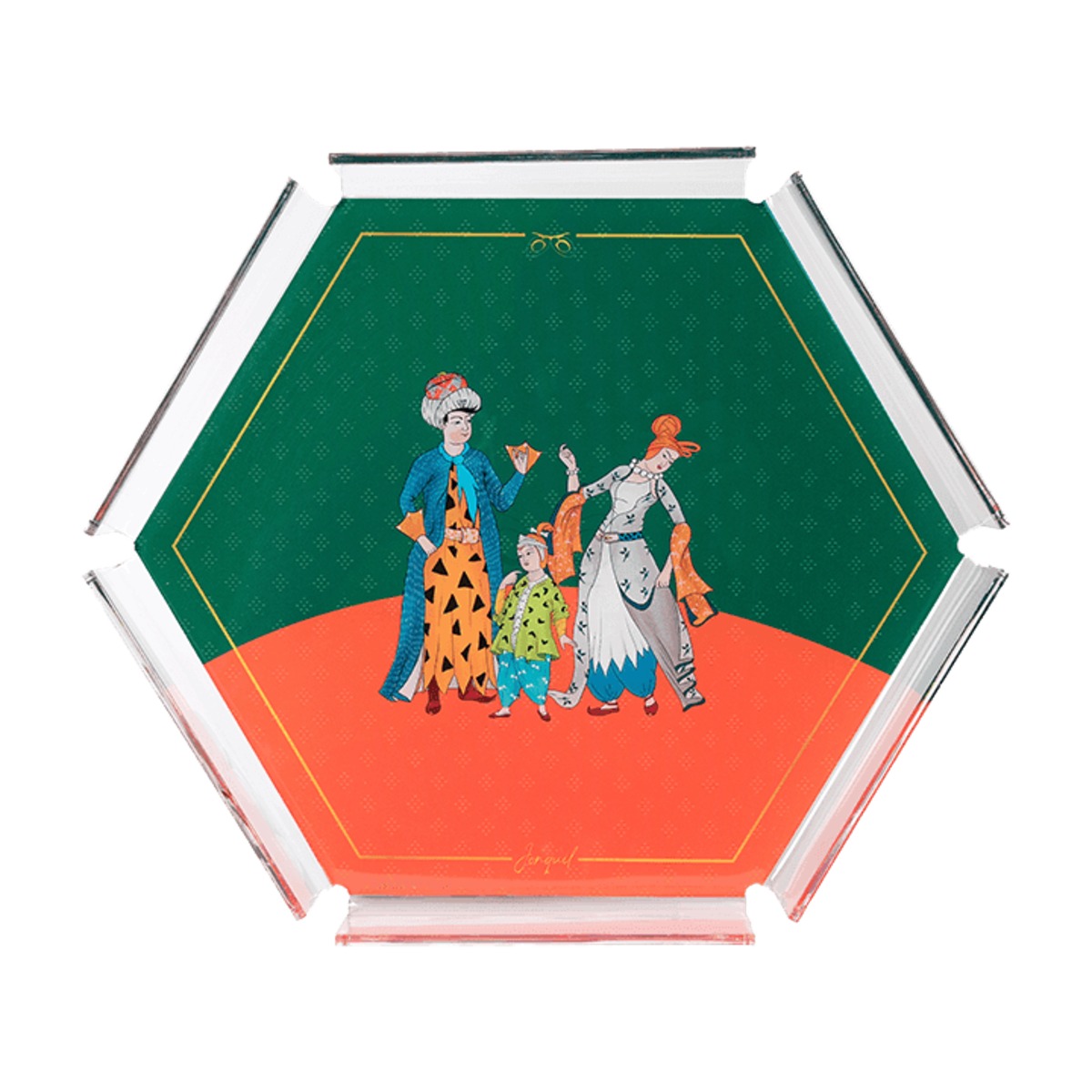 Akrilik Altıgen Tepsi / Acrylic Hexagon Tray