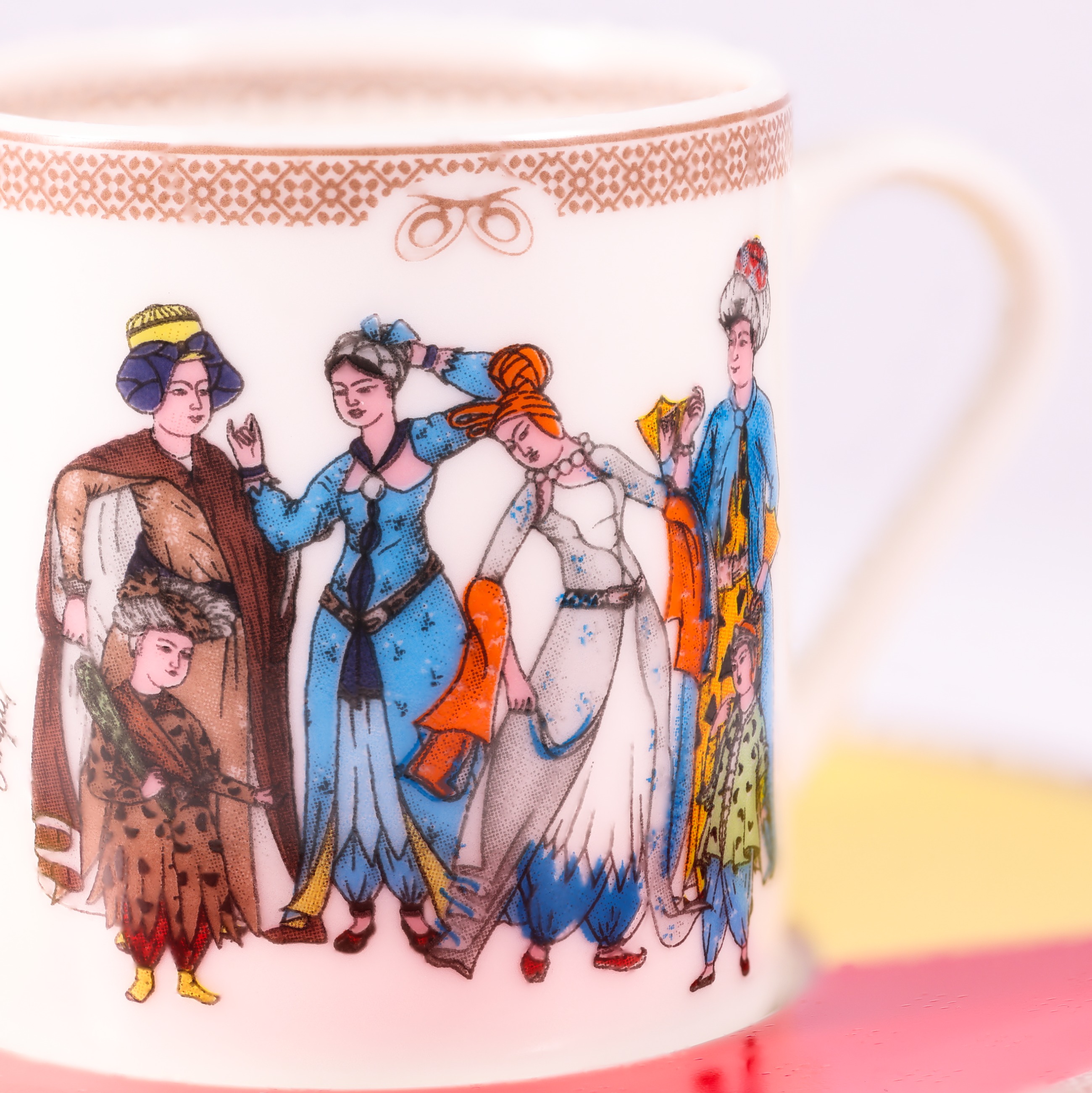 Porselen Kahve Fincanı Seti / Porcelain Coffee Cup Set - Görsel 3