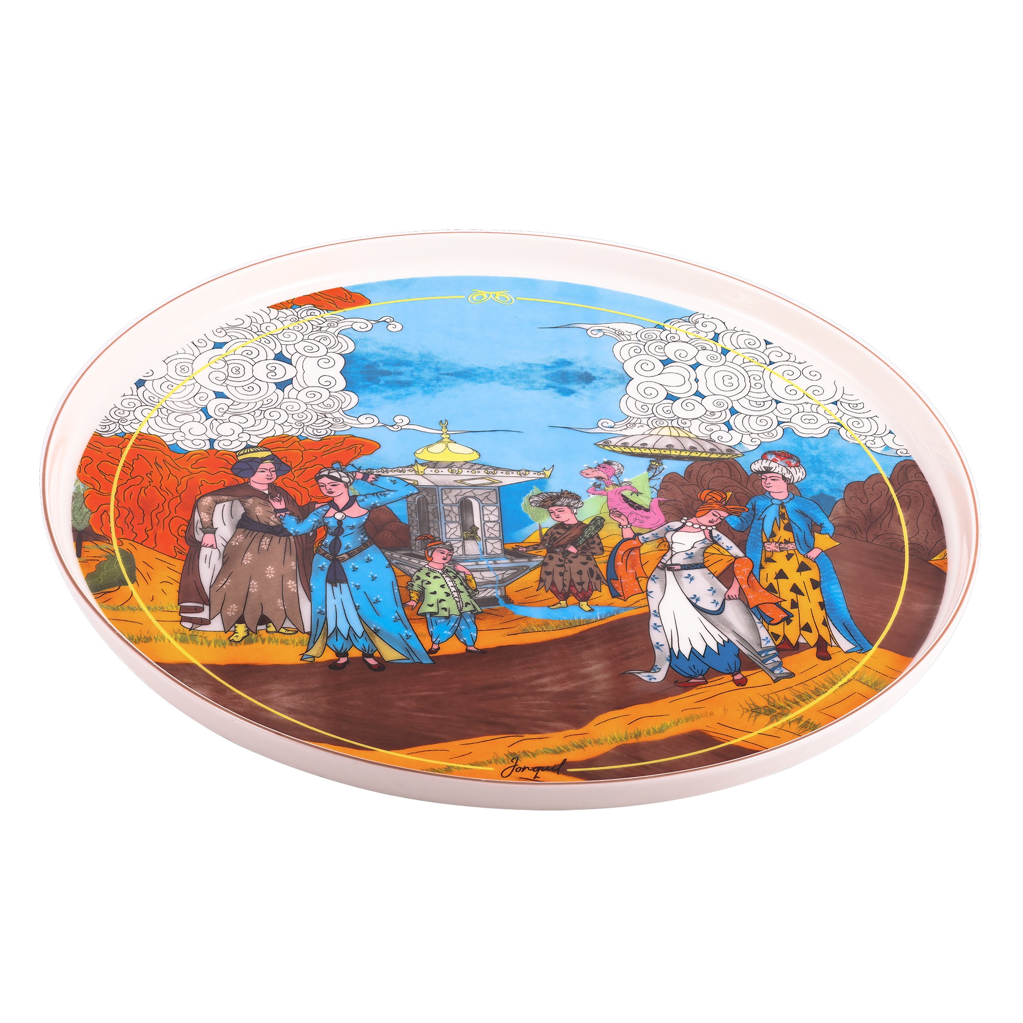 Porselen Paylaşım Tabağı / Porcelain Sharing Plate - Görsel 2