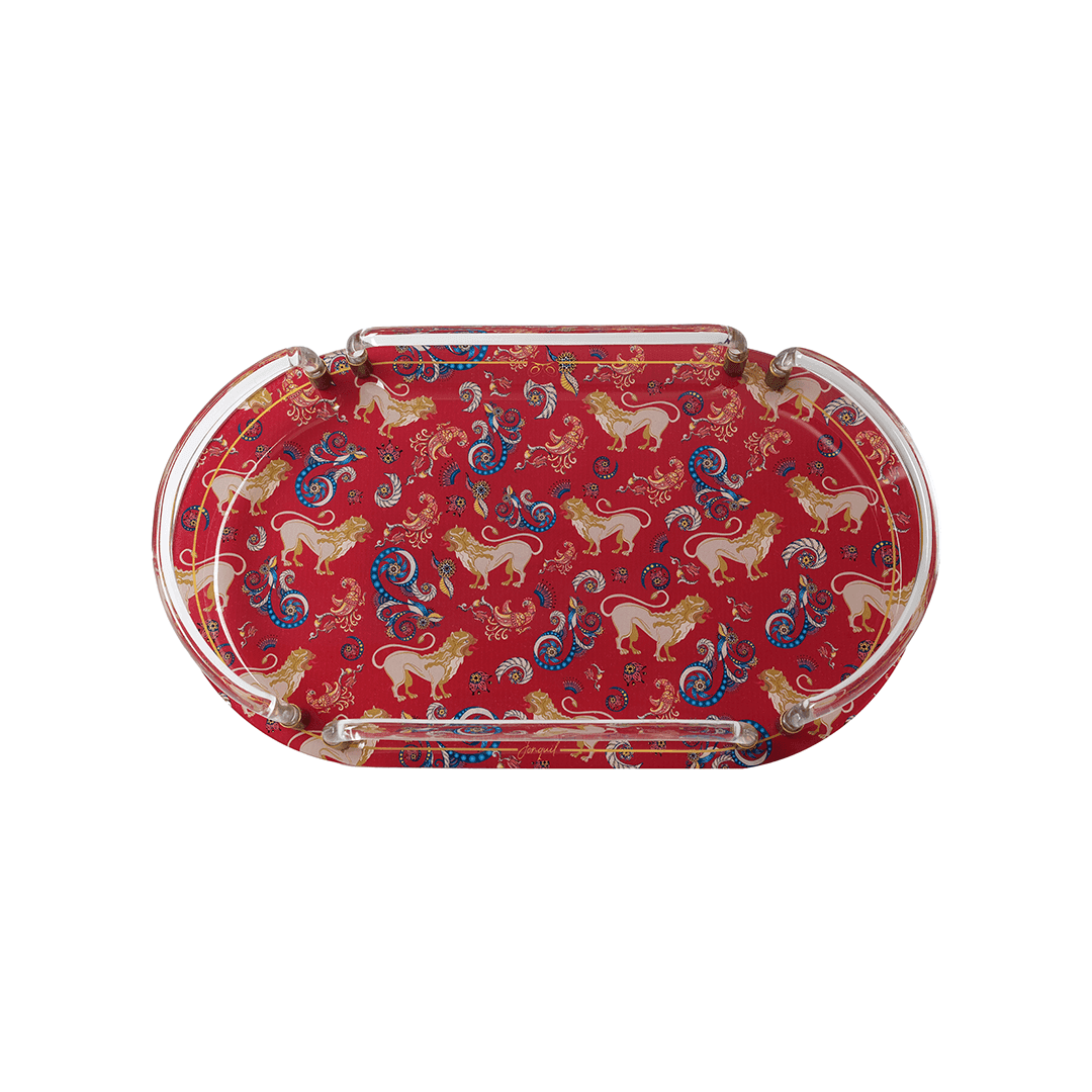 Akrilik Oval Tepsi / Acrylic Oval Tray - Görsel 2