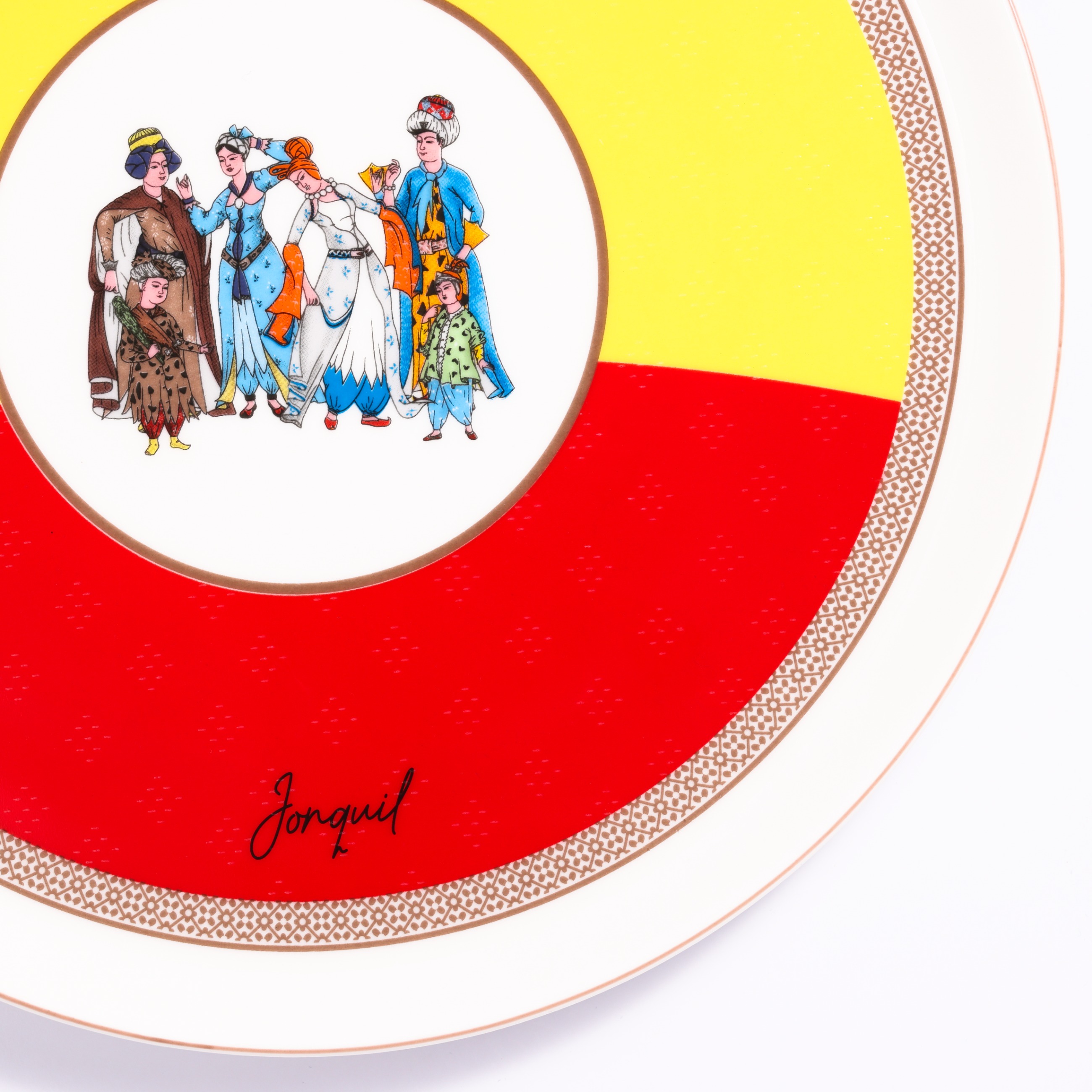 Porselen Servis Tabağı / Porcelain Service Plate - Görsel 3