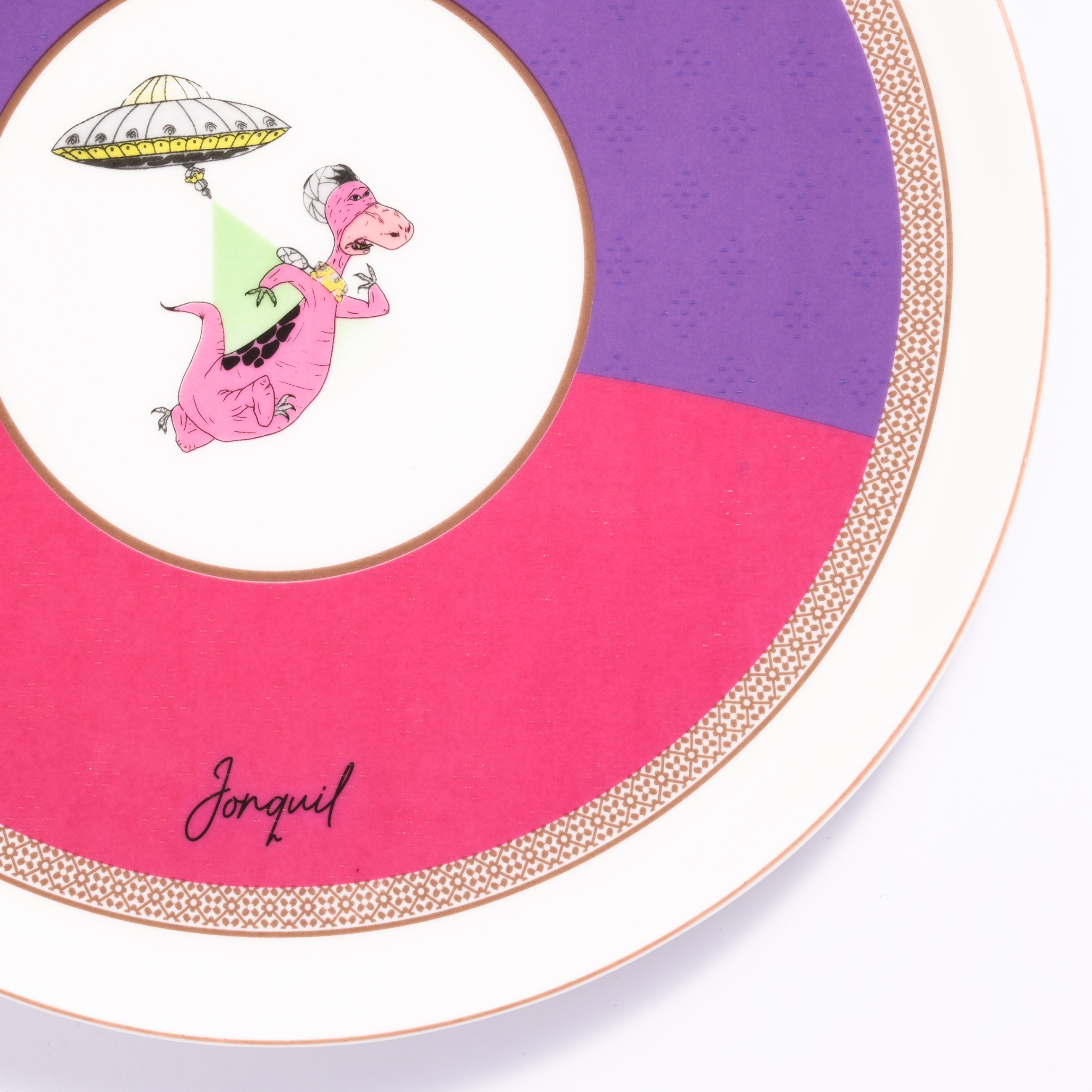Porselen Servis Tabağı / Porcelain Service Plate - Görsel 3