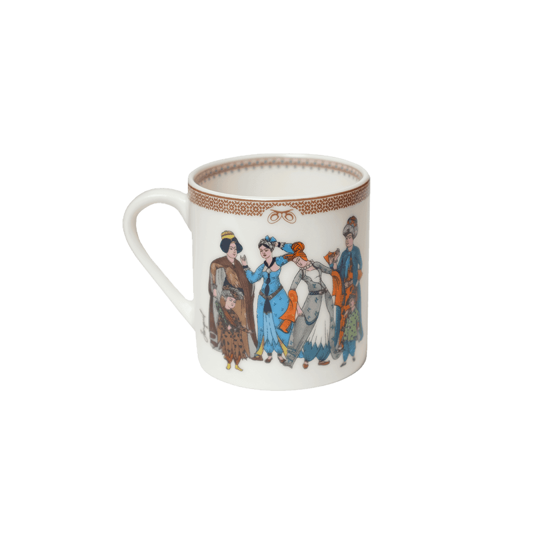 Porselen Kahve Fincanı Seti / Porcelain Coffee Cup Set - Görsel 6