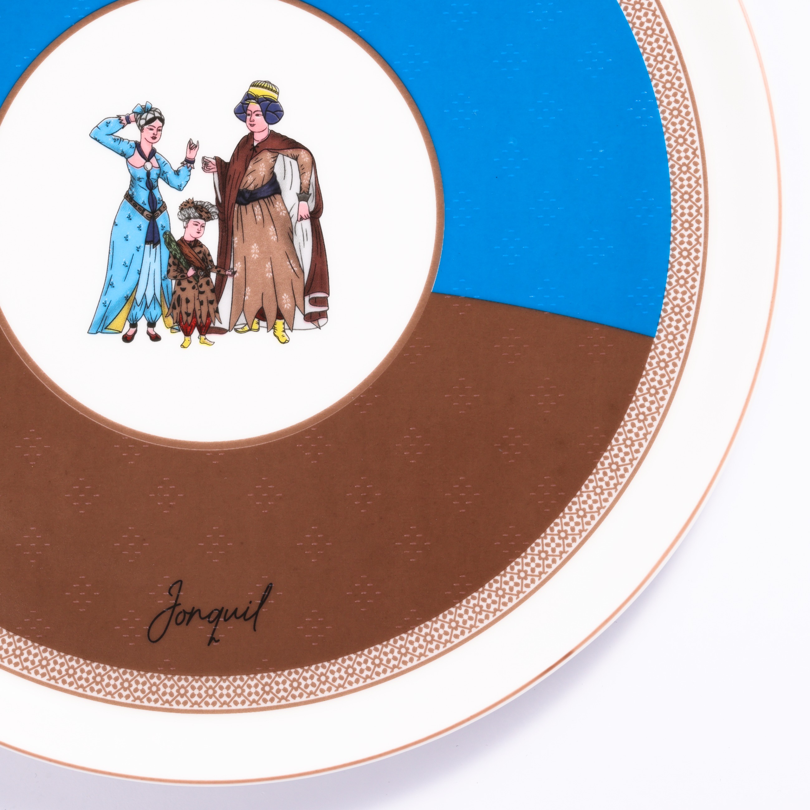 Porselen Servis Tabağı / Porcelain Service Plate - Görsel 3