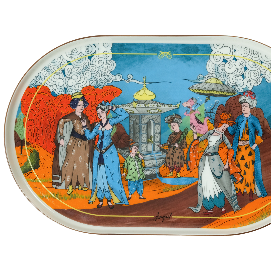 Porselen Paylaşım Tabağı / Porcelain Sharing Plate - Görsel 2