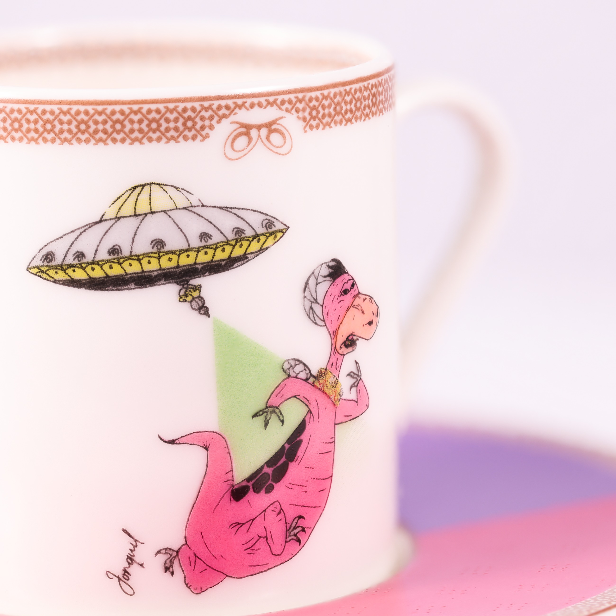 Porselen Kahve Fincanı Seti / Porcelain Coffee Cup Set - Görsel 3