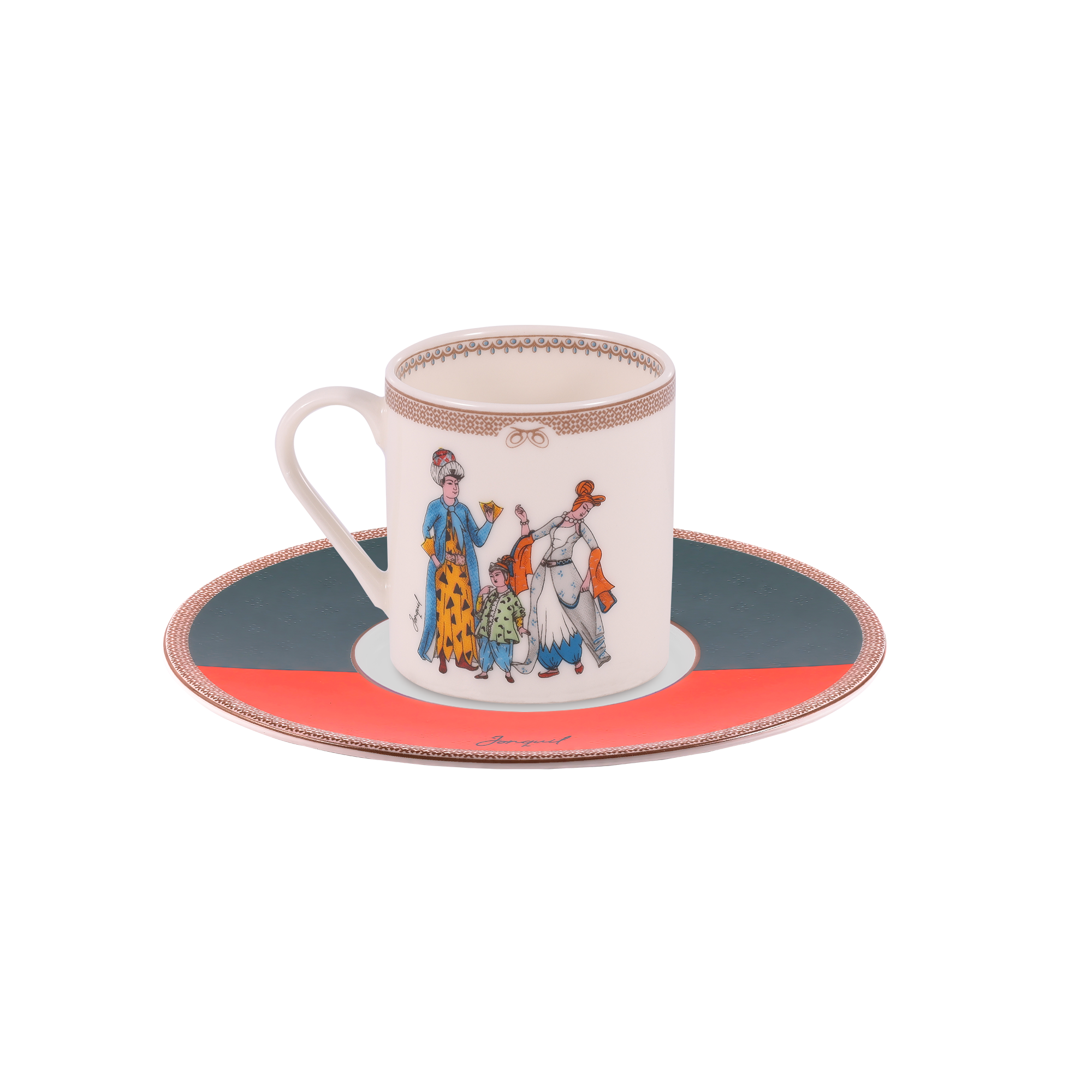 Porselen Kahve Fincanı Seti / Porcelain Coffee Cup Set - Görsel 2