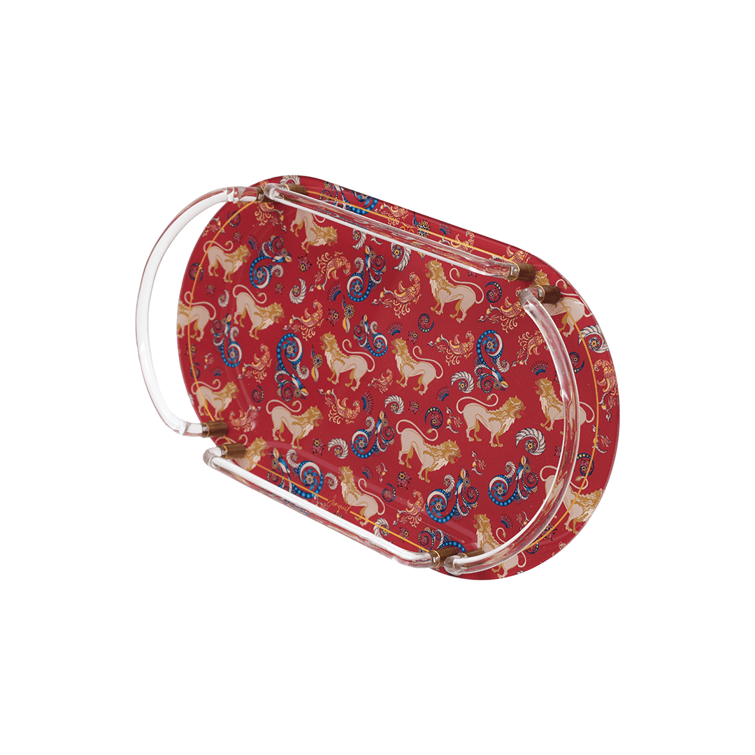Akrilik Oval Tepsi / Acrylic Oval Tray - Görsel 4