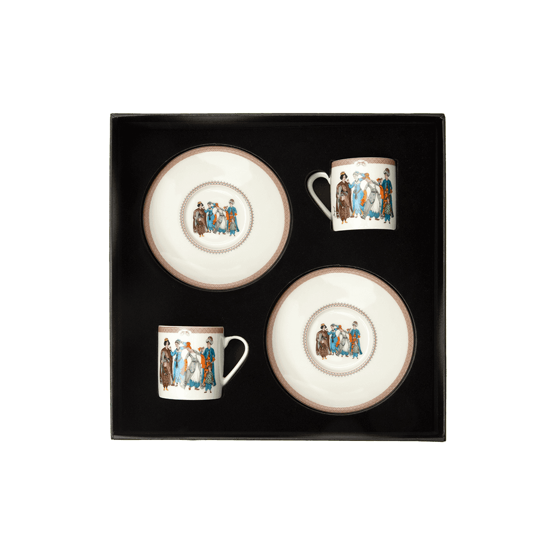 Porselen Kahve Fincanı Seti / Porcelain Coffee Cup Set - Görsel 7