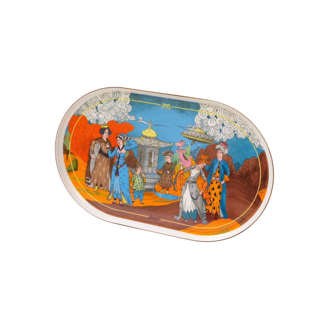 Porselen Paylaşım Tabağı / Porcelain Sharing Plate - Görsel 3