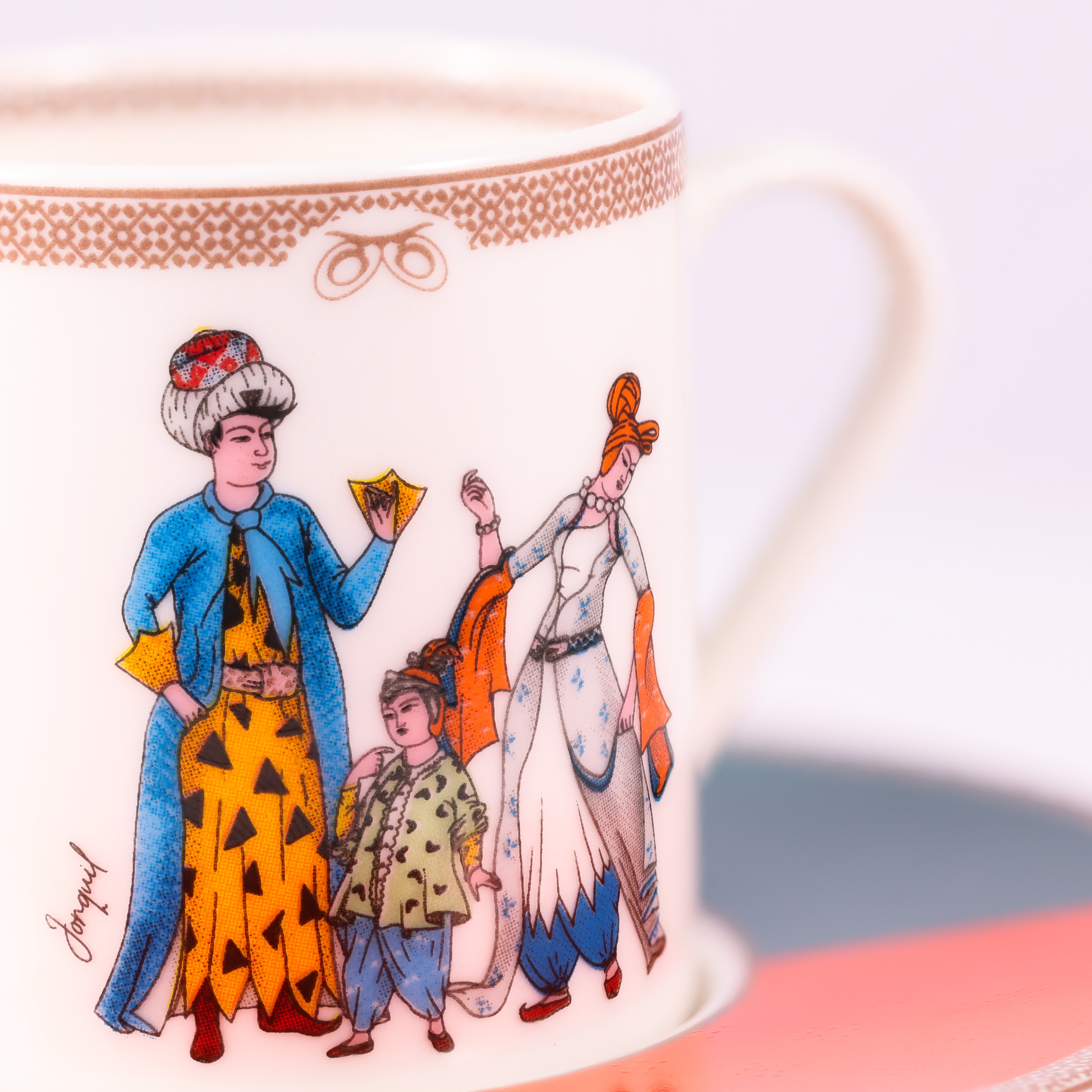 Porselen Kahve Fincanı Seti / Porcelain Coffee Cup Set - Görsel 3