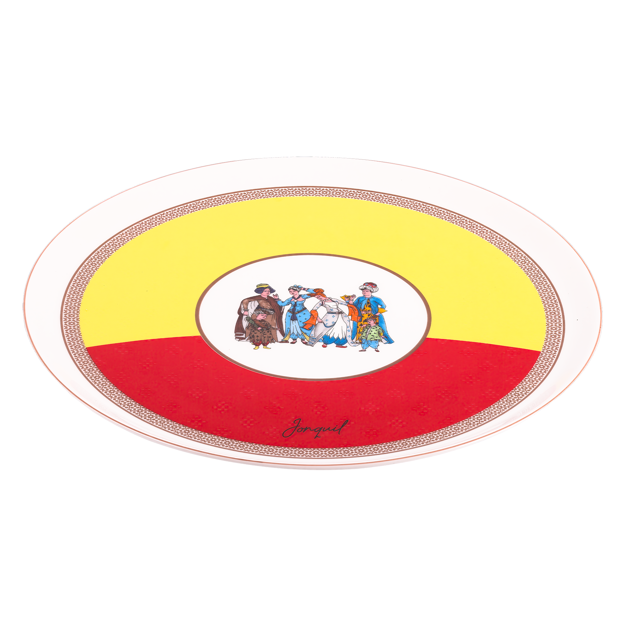Porselen Servis Tabağı / Porcelain Service Plate - Görsel 2