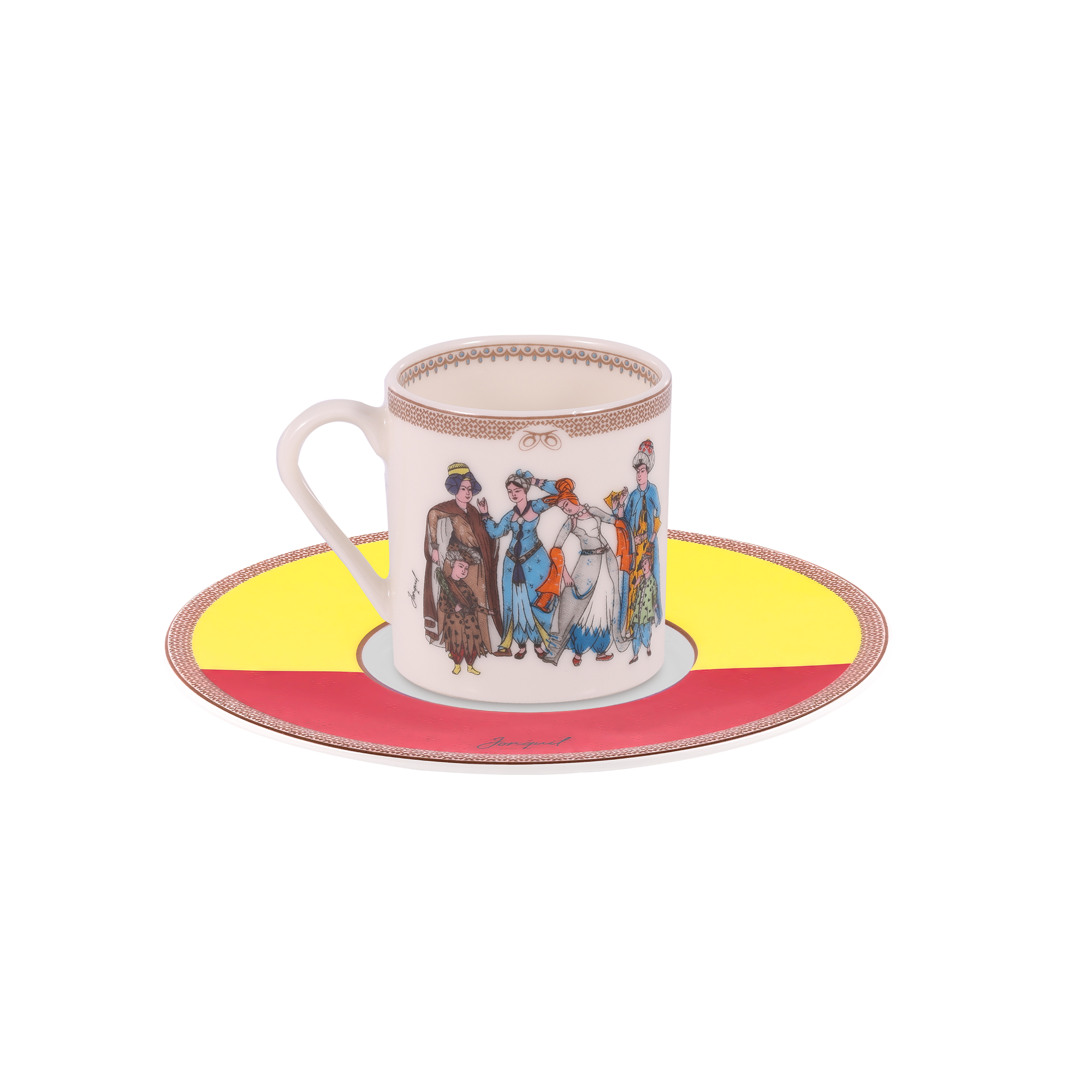 Porselen Kahve Fincanı Seti / Porcelain Coffee Cup Set - Görsel 2