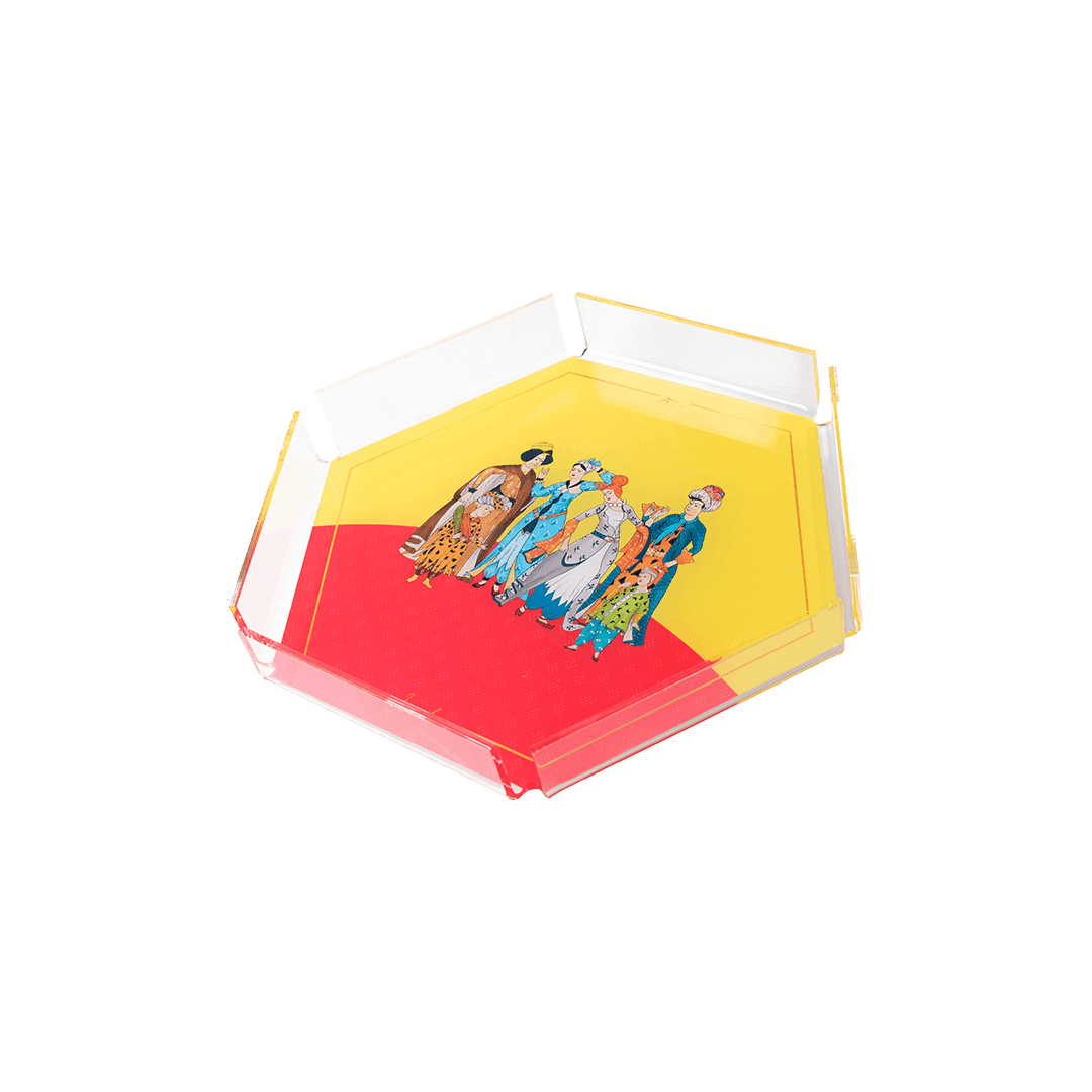 Akrilik Altıgen Tepsi / Acrylic Hexagon Tray - Görsel 2