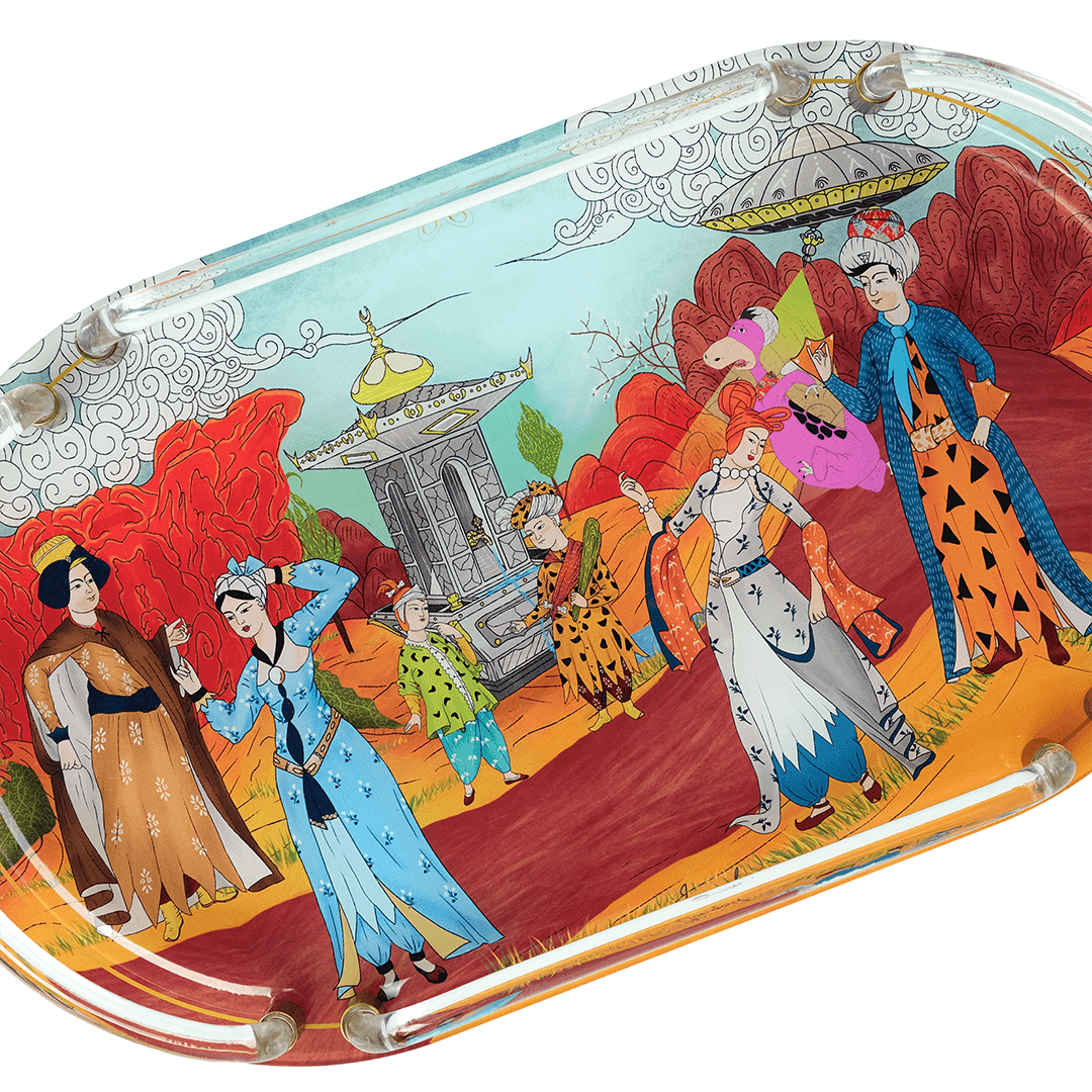 Akrilik Oval Tepsi / Acrylic Oval Tray - Görsel 3
