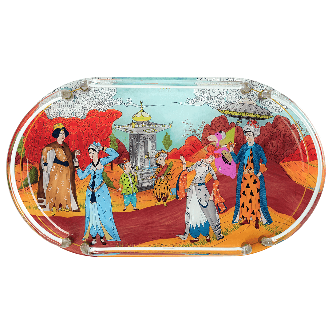 Akrilik Oval Tepsi / Acrylic Oval Tray - Görsel 4