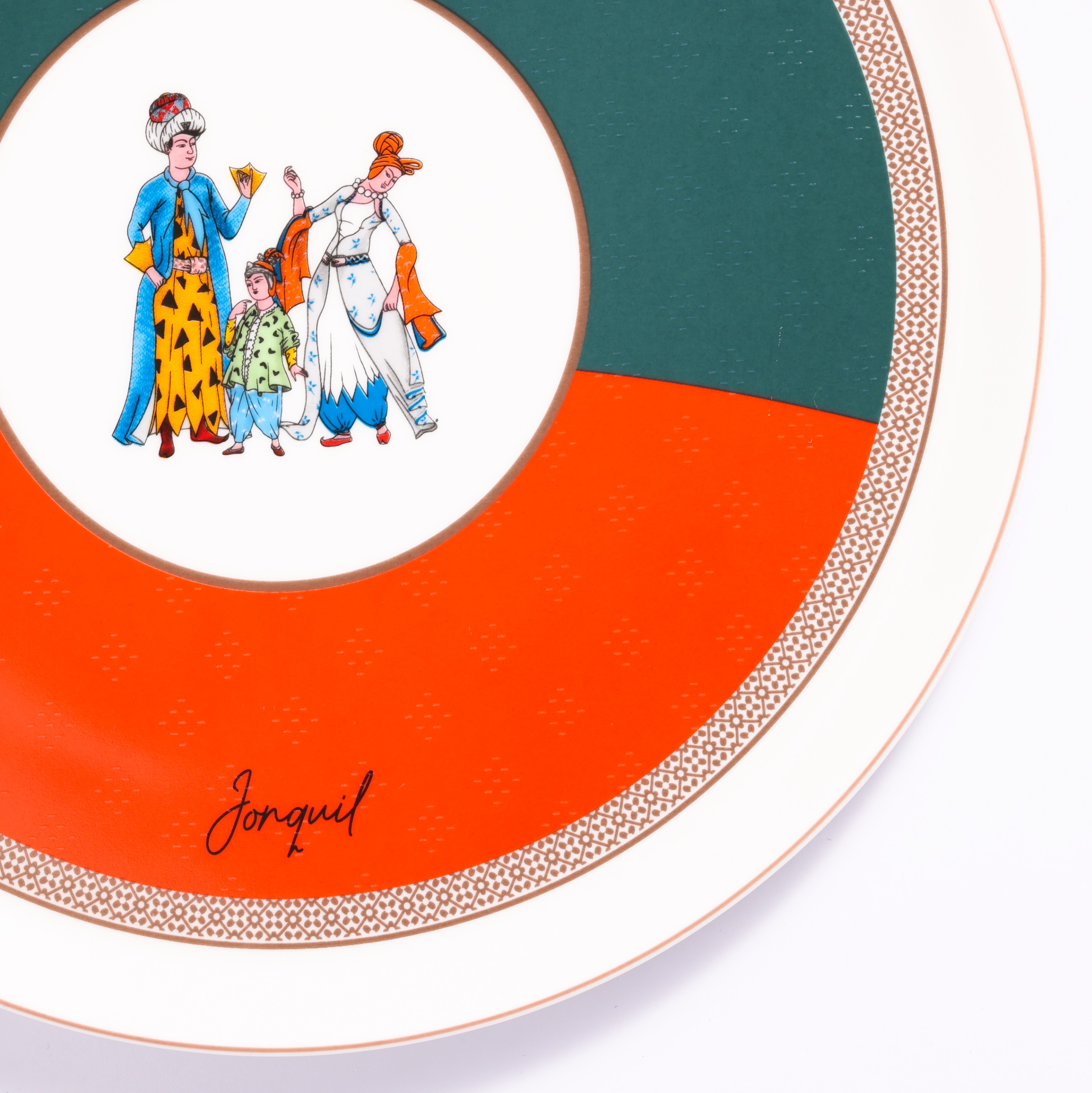 Porselen Servis Tabağı / Porcelain Service Plate - Görsel 3