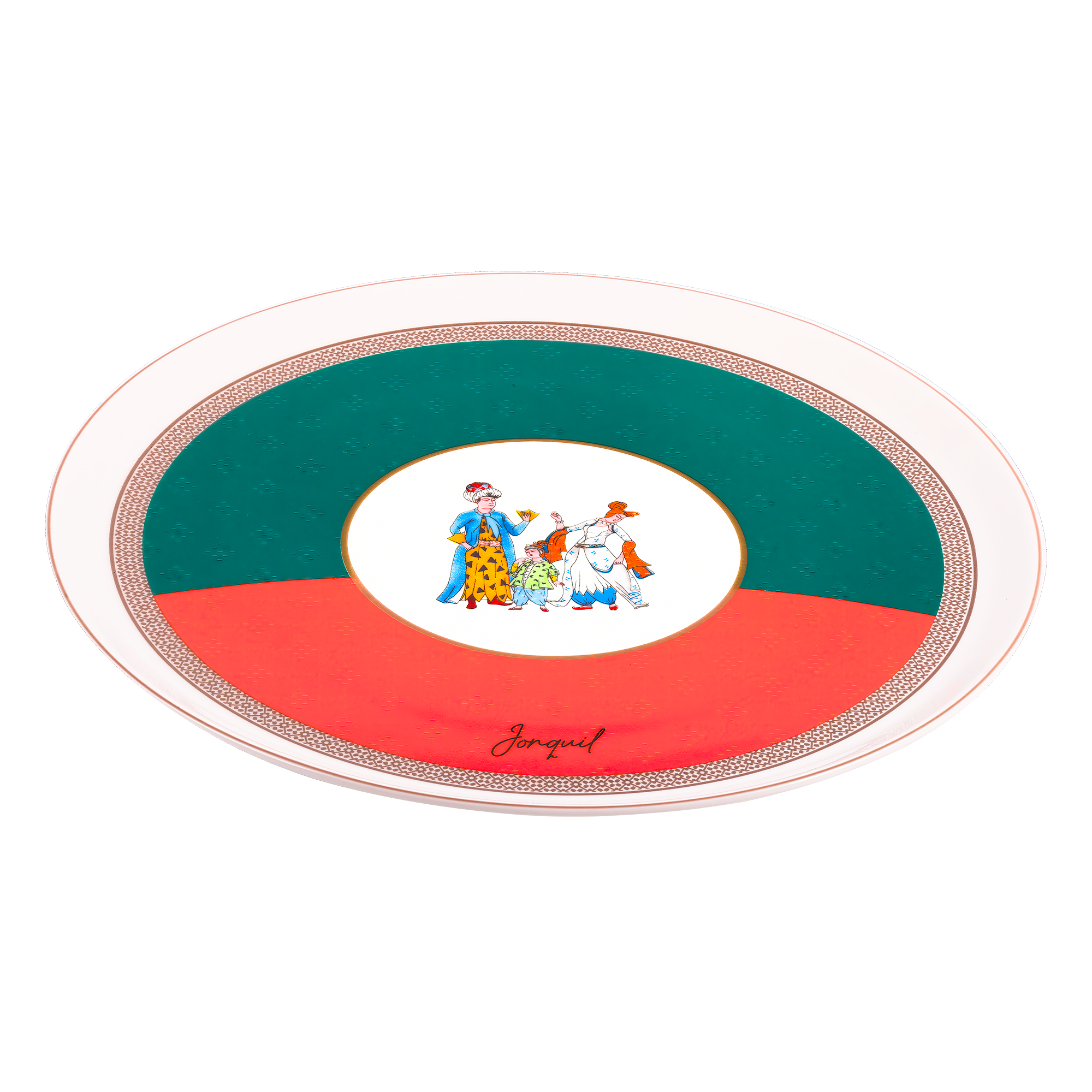 Porselen Servis Tabağı / Porcelain Service Plate - Görsel 2